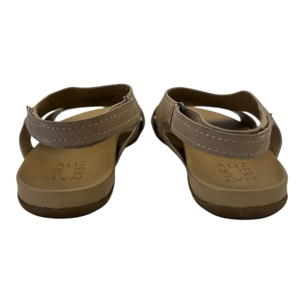Naturalizer Women’s Nxtgen-Scout Tan Flat Sandals Hook & Loop, Size 7.5 Wide‎